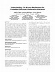 Research paper thumbnail of Understanding file access mechanisms for embedded Ubicomp collaboration interfaces