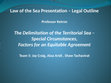 Research paper thumbnail of The special Circumstances in Law of the sea 