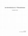 Research paper thumbnail of Introduction to 1st Thessalonians 