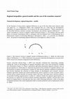 Research paper thumbnail of Regional inequalities: general models and the case of the transition countries