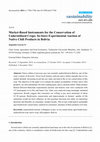 Research paper thumbnail of Market-Based Instruments for the Conservation of Underutilized Crops: In-Store Experimental Auction of Native Chili Products in Bolivia