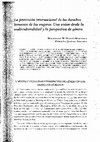 Research paper thumbnail of La protección internacional de los Derechos Humanos de las Mujeres: una visión desde la multiculturalidad y la perspectiva de género