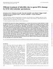 Research paper thumbnail of Efficient treatment of infertility due to sperm DNA damage by ICSI with testicular spermatozoa