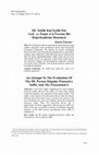 Research paper thumbnail of III. Teklik Kişi İyelik Eki +(s)I ve Zamir n'si Üzerine Bir Değerlendirme Denemesi An Attempt To The Evaluation Of The III. Person Singular Possessive Suffix And The Pronominal n