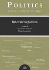 Research paper thumbnail of Politics. Rivista di studi politici - n.1 "Innovare la politica"