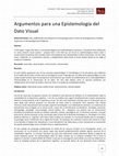 Research paper thumbnail of Argumentos para una epistemología del dato visual