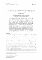 Research paper thumbnail of Legal origin, ideology, coalition formation, or crisis? The emergence of labor law in a civil law country, Spain 18801936