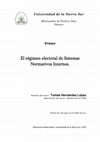 Research paper thumbnail of RÉGIMEN ELECTORAL DE SISTEMAS NORMATIVOS INTERNOS