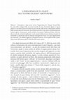 Research paper thumbnail of L’influenza di T. S. Eliot sul teatro di Jerzy Grotowski [T.S. Eliot's Influence on Grotowski's Theatre], in  "Theologica & Historica" XXI, 2012, pp. 131-143