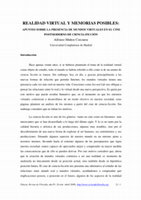 Research paper thumbnail of Realidad virtual y memorias posibles: Apuntes sobre la presencia de mundos virtuales en el cine postmoderno de ciencia-ficción