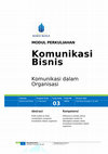 Research paper thumbnail of Komunikasi Bisnis Chapter 3 by Arief Bowo Prayogo