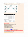 Research paper thumbnail of Configuración básica de una VLAN