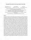 Research paper thumbnail of Sustainable Decentralised Green Energy Model for Rural India