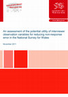 Research paper thumbnail of An assessment of the potential utility of interviewer observation variables for reducing non-response error (Sturgis and Brunton-Smith, 2011)