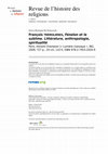 Research paper thumbnail of Recension de : François TRÉMOLIÈRES, Fénelon et le sublime. Littérature, anthropologie, spiritualité, Paris, 2009