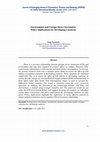 Research paper thumbnail of Journal of Emerging Issues in Economics, Finance and Banking (JEIEFB) Environment and Foreign Direct Investment: Policy Implications for Developing Countries