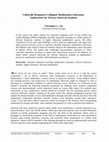 Research paper thumbnail of Culturally Responsive Collegiate Mathematics Education: Implications for African American Students