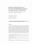 Research paper thumbnail of Papel de gestión humana en procesos de flexibilidad numérica en organizaciones colombianas