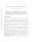 Research paper thumbnail of Hypersurface Singularities and Milnor Equisingularity