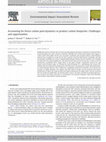 Research paper thumbnail of Accounting for forest carbon pool dynamics in product carbon footprints: Challenges and opportunities