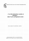 Research paper thumbnail of Les discriminations raciales et ethniques dans l’accès au logement social