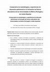 Research paper thumbnail of Comparativa de metodologías y experiencias de educación patrimonial en la formación de futuros educadores de las universidades  de Minho (Portugal) y de Lleida (España)