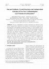 Research paper thumbnail of One-pot Synthesis, Crystal Structures and Antimicrobial Activities of Two New 1,4-Disubstituted 1,2,3-Triazole-4-Carboxylates