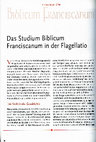 Research paper thumbnail of Das Studium Biblicum Franciscanum in der Flagellatio