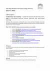 Research paper thumbnail of Call for Papers - Conference on Learning 