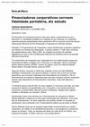 Research paper thumbnail of Financiadores corporativos corroem fidelidade partidária, diz estudo