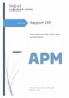 Research paper thumbnail of Rapport ERP Présentation de l'ERP relatif à notre société APM SA HEIG-VD – IG41