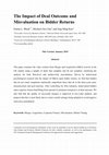 Research paper thumbnail of The Impact of Deal Outcome and Misvaluation on Bidder Returns