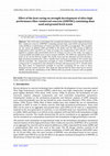 Research paper thumbnail of Effect of the heat curing on strength development of ultra-high performance fiber reinforced concrete (UHPFRC) containing dune sand and ground brick waste