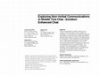 Research paper thumbnail of Exploring Non-Verbal Communications in Mobile Text Chat -Emotion- Enhanced Chat