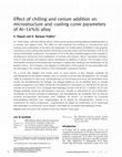 Research paper thumbnail of Effect of chilling and cerium addition on microstructure and cooling curve parameters of Al–14%Si alloy