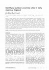 Research paper thumbnail of Identifying outdoor assembly sites in early medieval England. Journal of Field Archaeology 40.1, 3–21 (2015)