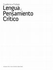 Research paper thumbnail of Cuaderno de trabajo de Lengua y Pensamiento Crítico (Universidad Autónoma del Estado de Puebla, 2011)