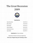 Research paper thumbnail of The Great Recession 2008-09