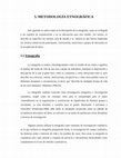 Research paper thumbnail of 5. METODOLOGÍA ETNOGRÁFICA