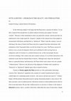 Research paper thumbnail of Myth as History: A Problem of Reality and Other Matters