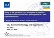 Research paper thumbnail of Study of the Gas-Liquid CO2 Absorption in Aqueous Monoethanolamine Solutions: Development of a New Experimental Tool