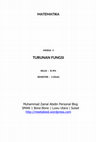 Research paper thumbnail of MATEMATIKA MODUL 4 TURUNAN FUNGSI KELAS : XI IPA SEMESTER : 2 (DUA