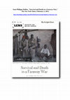 Research paper thumbnail of Jean-Philippe Dedieu. 2015. "Survival and Death in a Faraway War."  The New York Times, February 2.