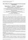 Research paper thumbnail of EFFECT OF MILLING TIME ON MECHANICAL PROPERTIES OF FLY ASH INCORPORATED CEMENT MORTARS