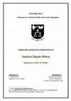 Research paper thumbnail of internship under Judge of supreme court of india