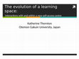 Research paper thumbnail of The evolution of a learning space: Interactions with and within a new self-access centre