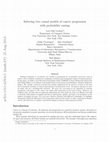 Research paper thumbnail of Inferring Tree Causal Models of Cancer Progression with Probability Raising