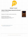 Research paper thumbnail of Letters of Peter Abelard, beyond the personal