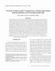 Research paper thumbnail of “Get Ready to Mobile Learning”: Examining Factors Affecting College Students' Behavioral Intentions to Use M-Learning in Saudi Arabia