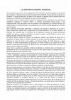 Research paper thumbnail of LA SEGUNDA GUERRA MUNDIAL